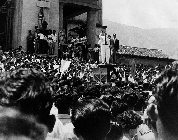 Protesta contra Nixon en Caracas