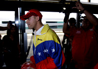 PASTOR MALDONADO: Caracas,16/09/10 
El piloto venezolano, de 25 años, arribó este jueves a tierras venezolanas en vuelo proveniente de Roma, Italia, tras convertirse en campeón mundial de la categorí