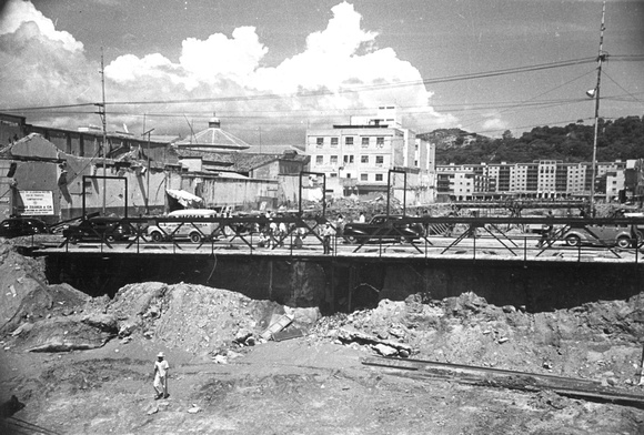 Puente provisional. Centro de Caracas